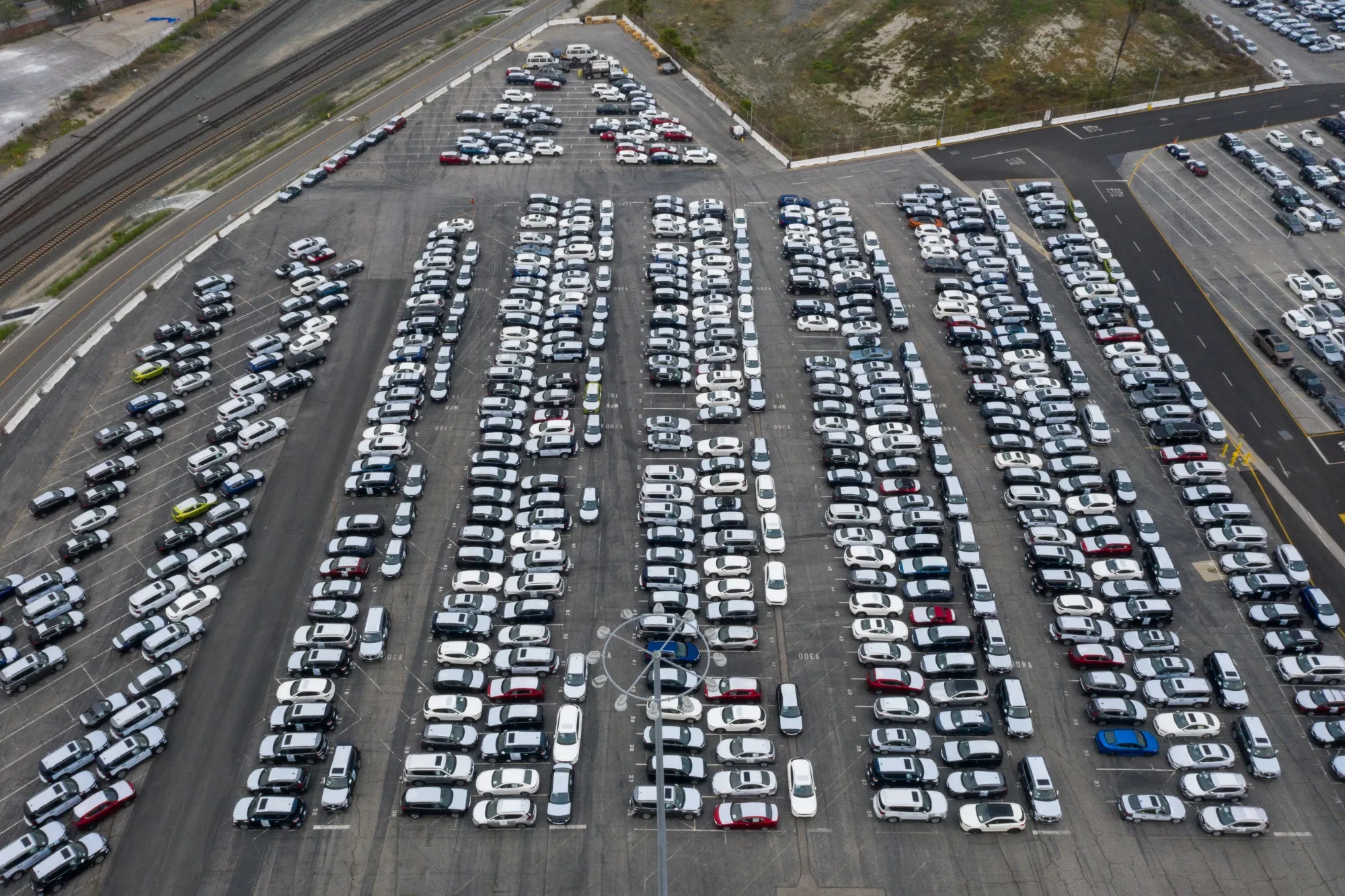 Slumping Auto Sales Cause Traffic Jam At Ports Swamped With Cars