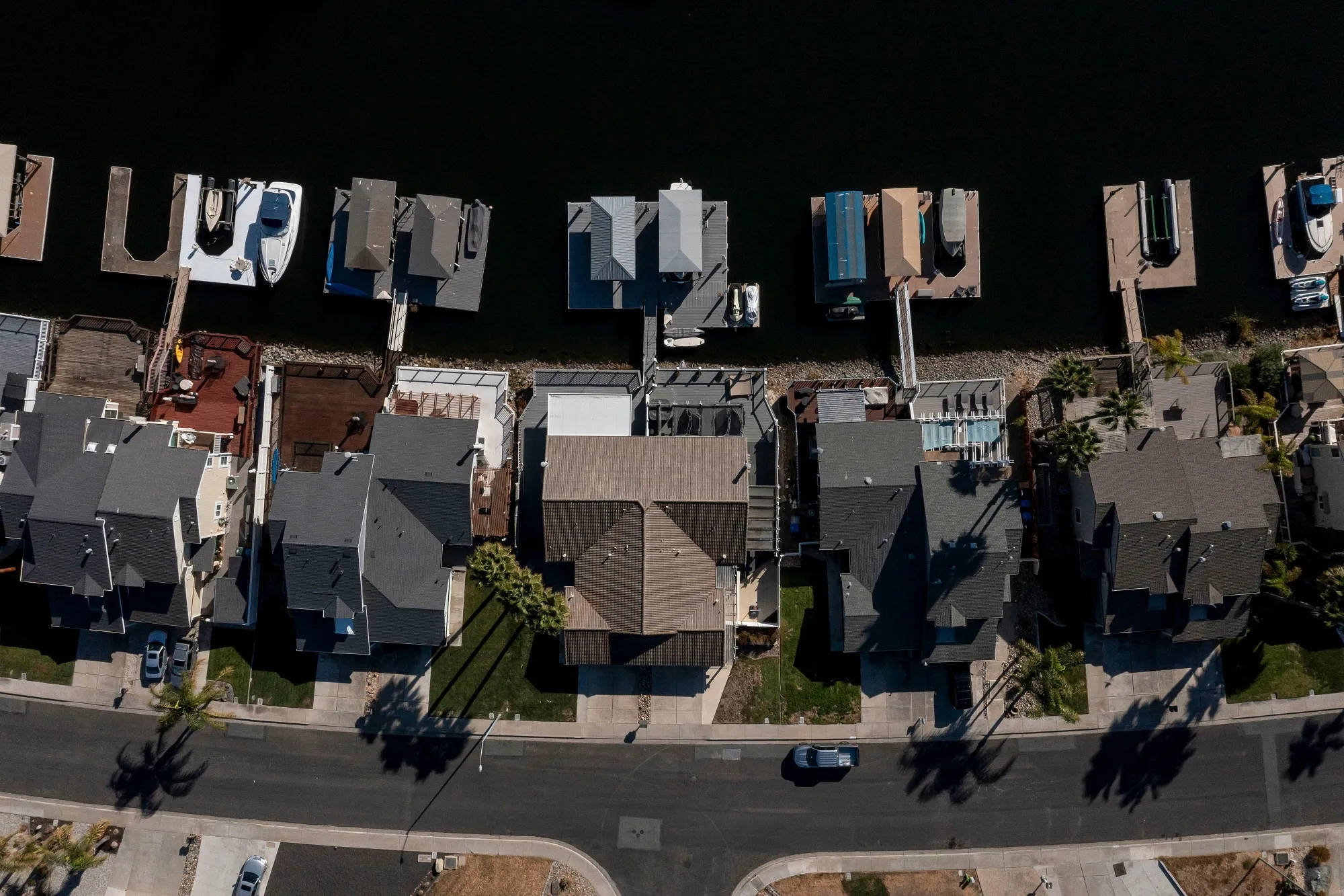 Residential homes in Discovery Bay, California.