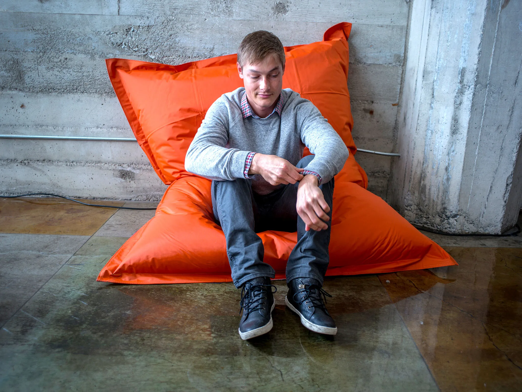 Ryan Hoover, founder and CEO at Product Hunt, at the company's office in San Francisco, on Feb. 4, 2015.
