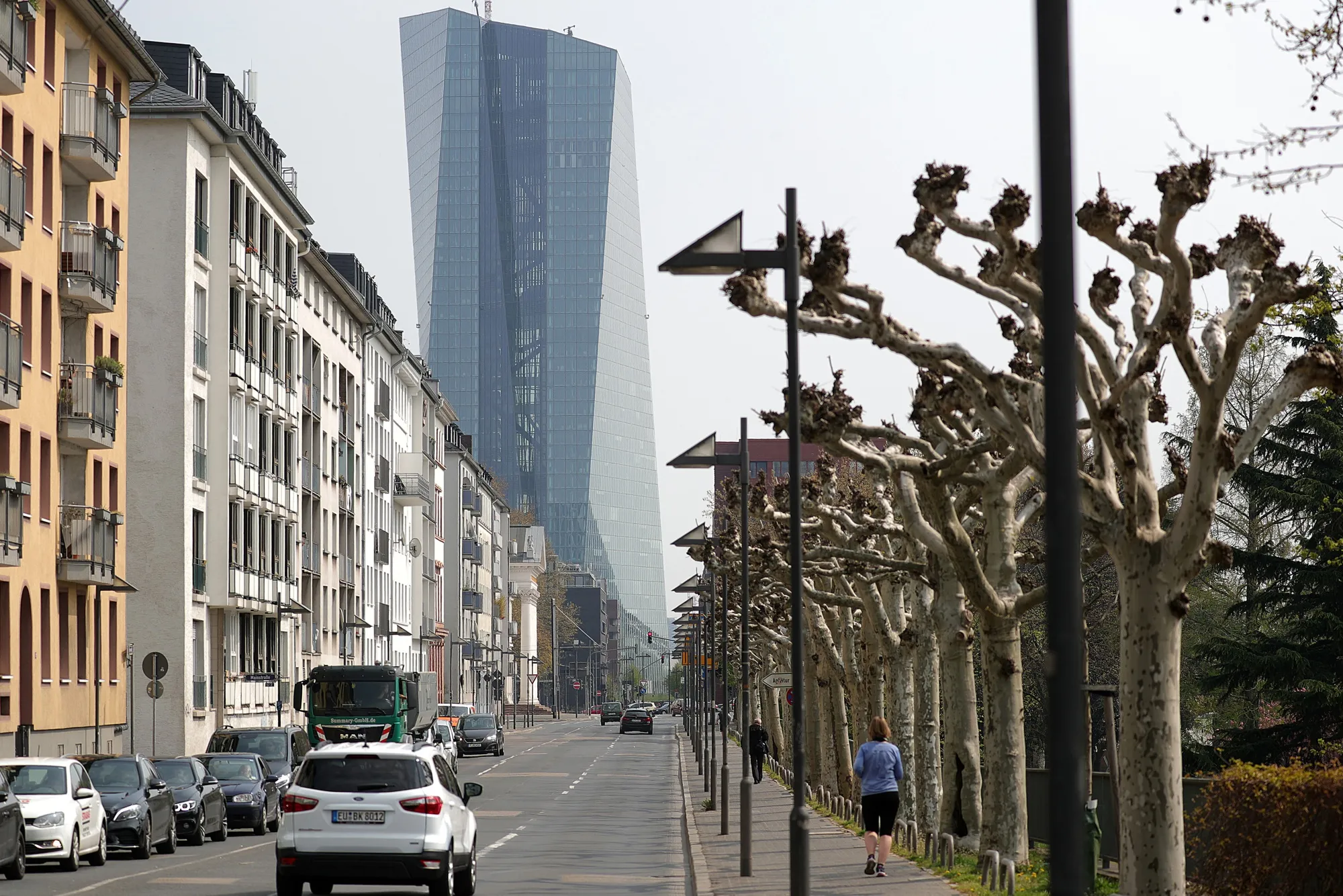 The European Central Bank headquarters&nbsp;in Frankfurt, Germany.