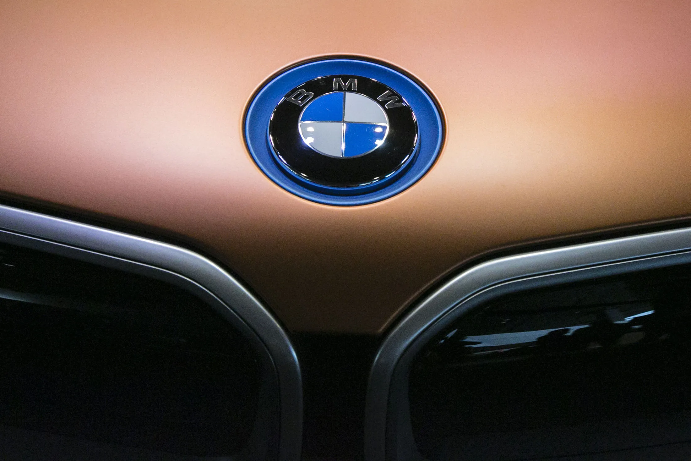 A BMW iVision electric car.
