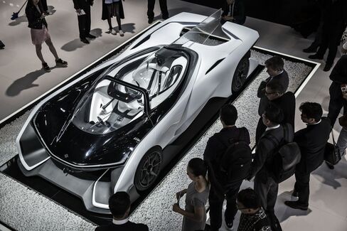 The Faraday Future FFZero1 concept vehicle.