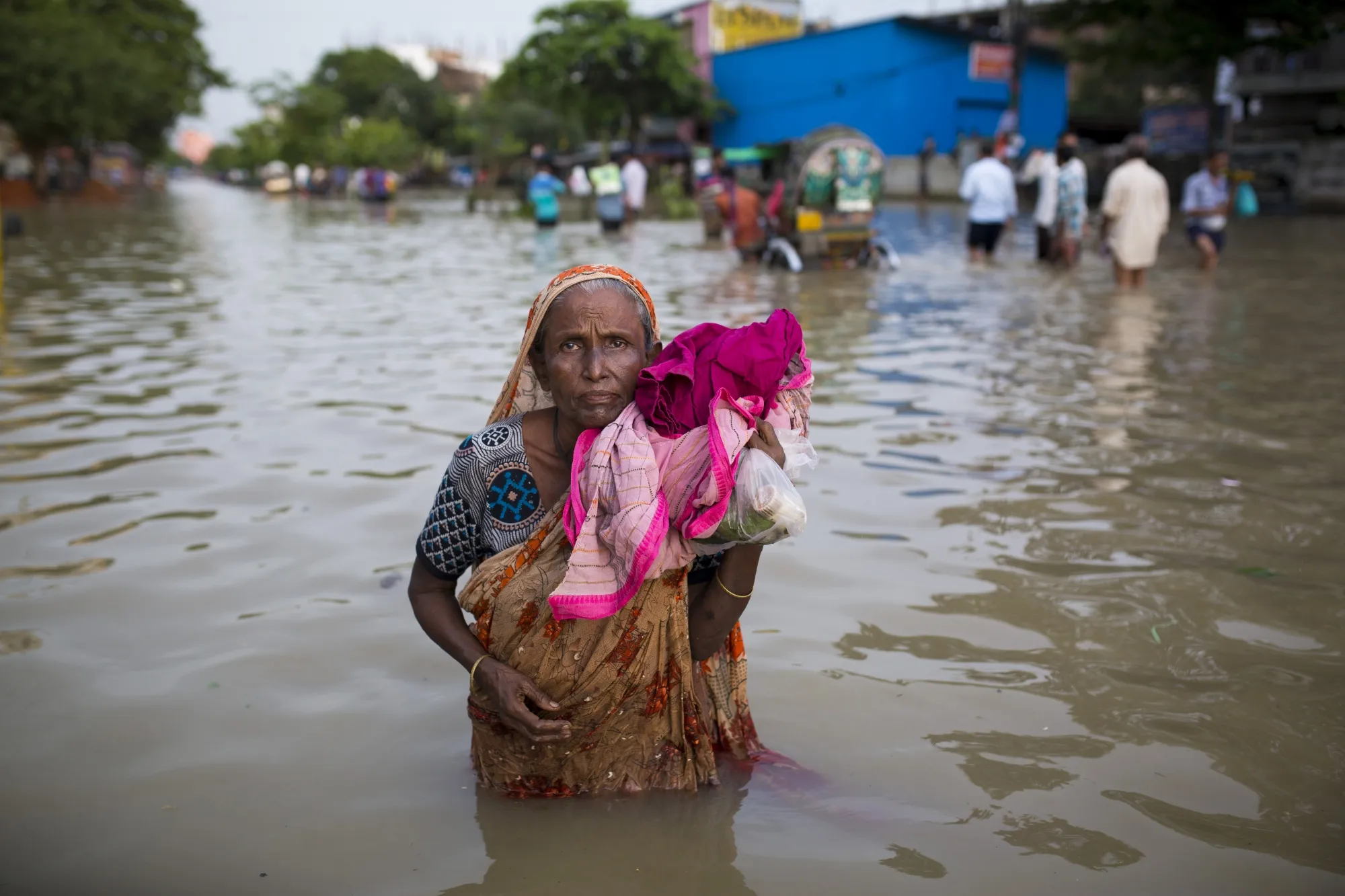 Streets underwater following&nbsp;heavy rainfall in Chittagong, Bangladesh, in 2017.&nbsp;