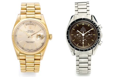 Gold Rolex dress watches and sporty chronographs are some of the best values in vintage watches.