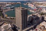 The Piraeus Tower construction site on Oct. 7.