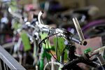 Confiscated bicycles picked up by police in Colorado. While local bike registration laws are promoted as a safety measure, critics warn they are not enforced equitably. 