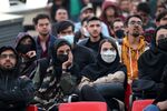 Supporters watch Iran during a public screening during their FIFA World Cup 2022 match against England, in Tehran, on Nov. 21.