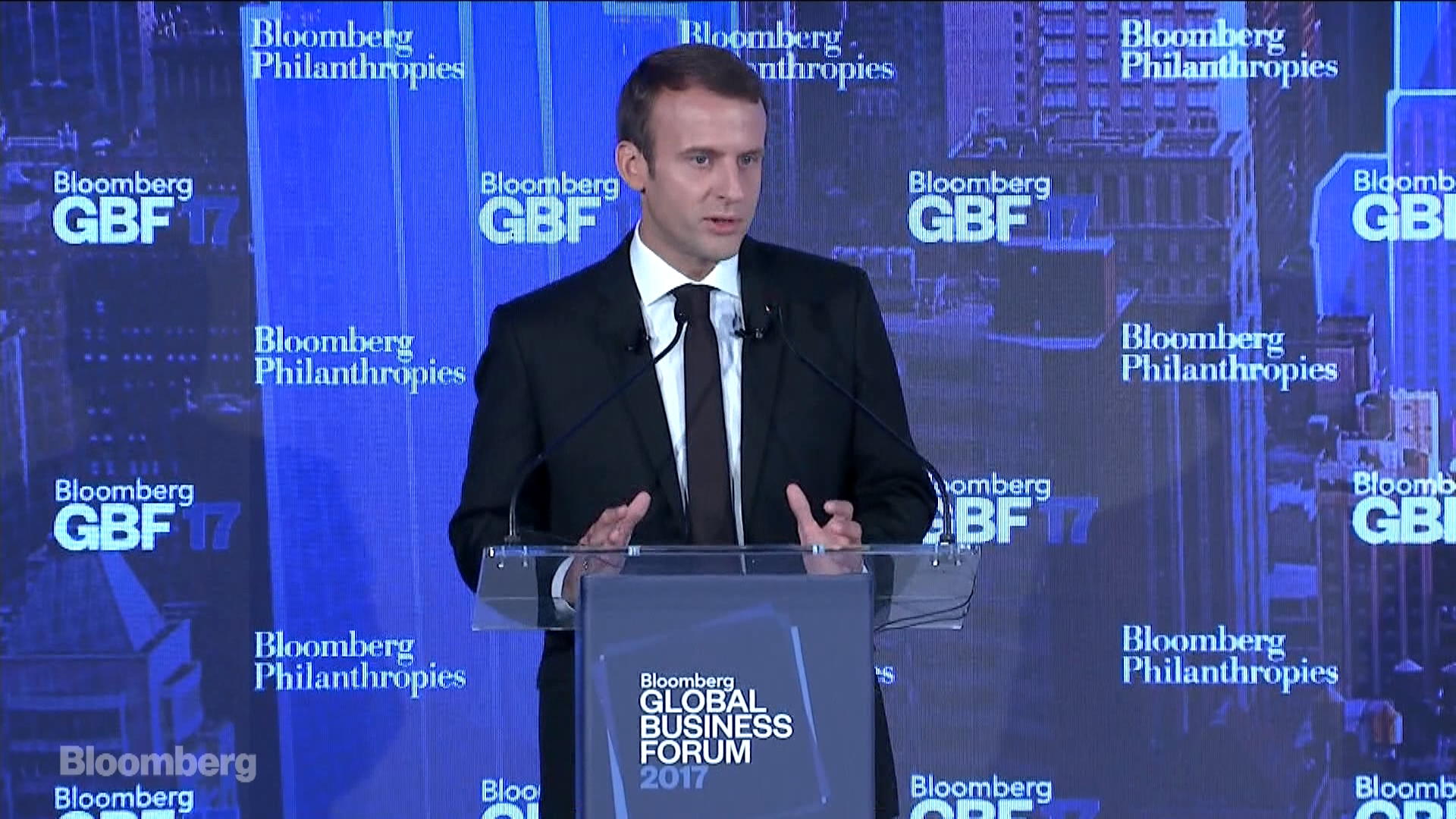 Watch Emmanuel Macron On The New French Economy - Bloomberg