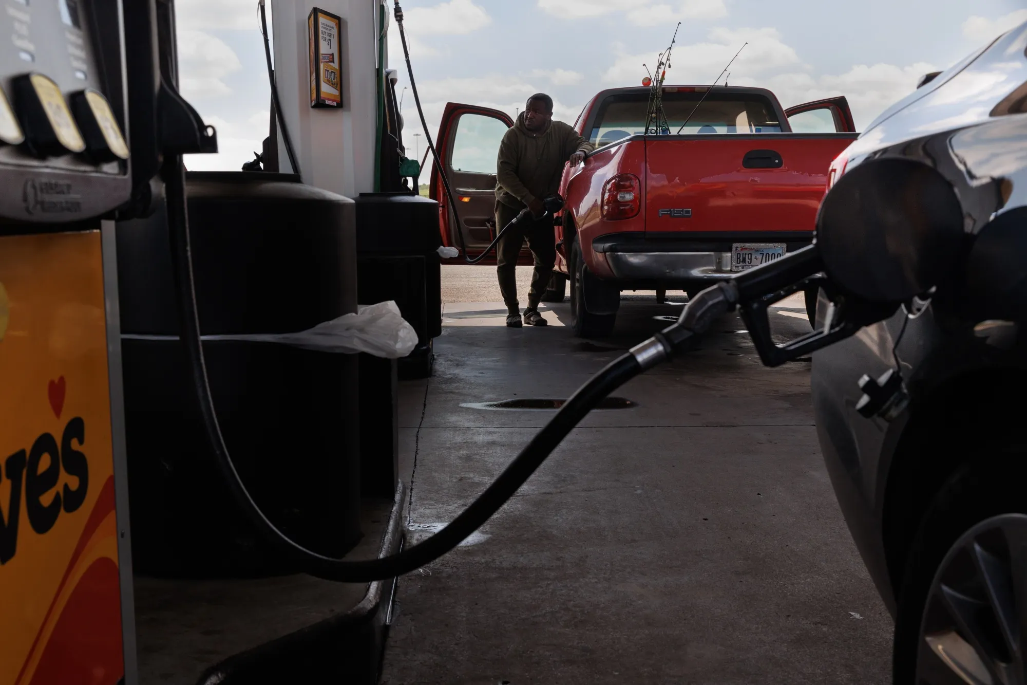 The national average pump price of gasoline is about $3.19 a gallon, 40 cents a gallon cheaper than a year earlier.