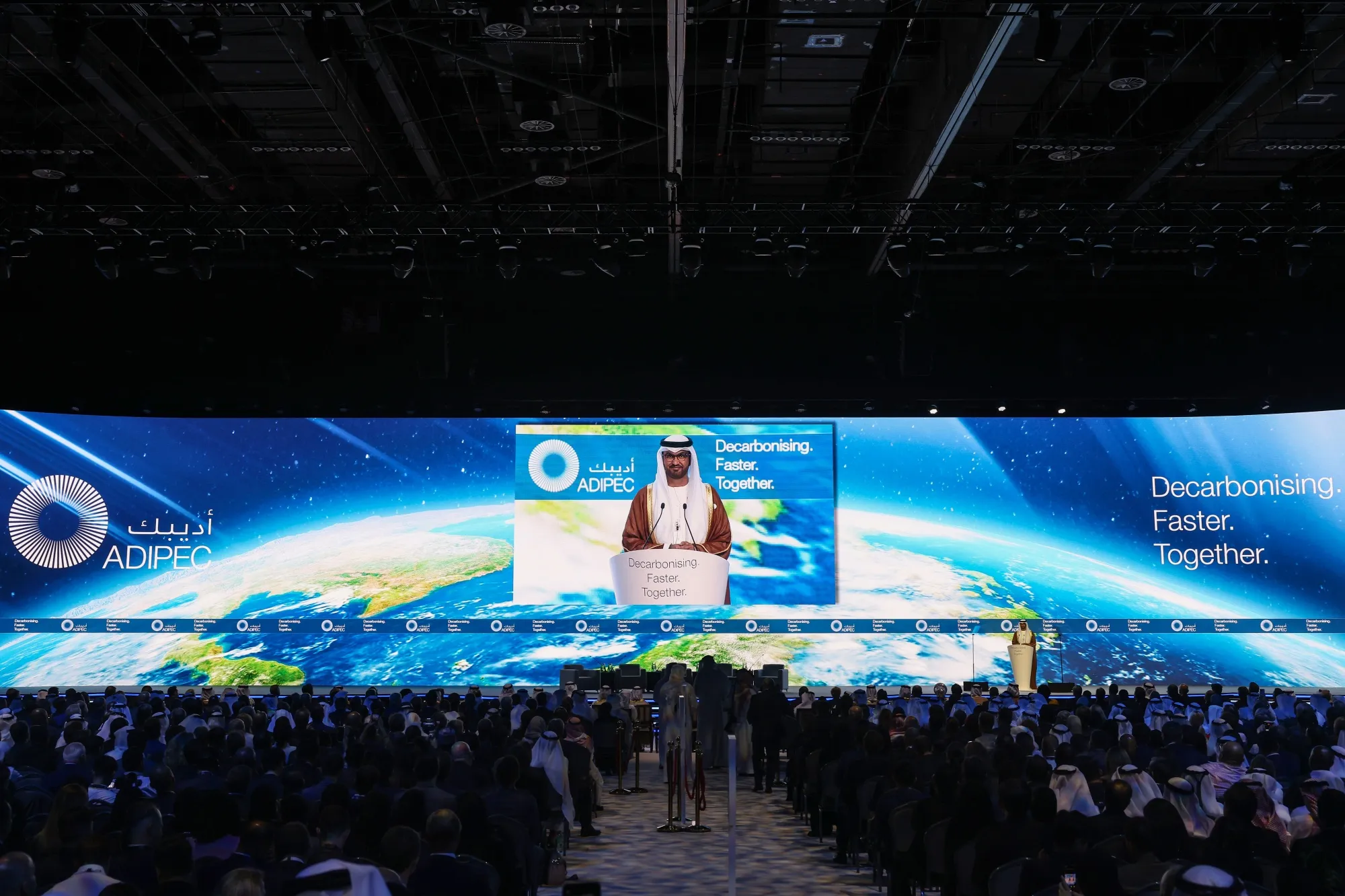 Sultan&nbsp;Al Jaber, chief executive officer of Abu Dhabi National Oil Co. and president of COP28,&nbsp;in United Arab Emirates, on Oct. 2, 2023.&nbsp;