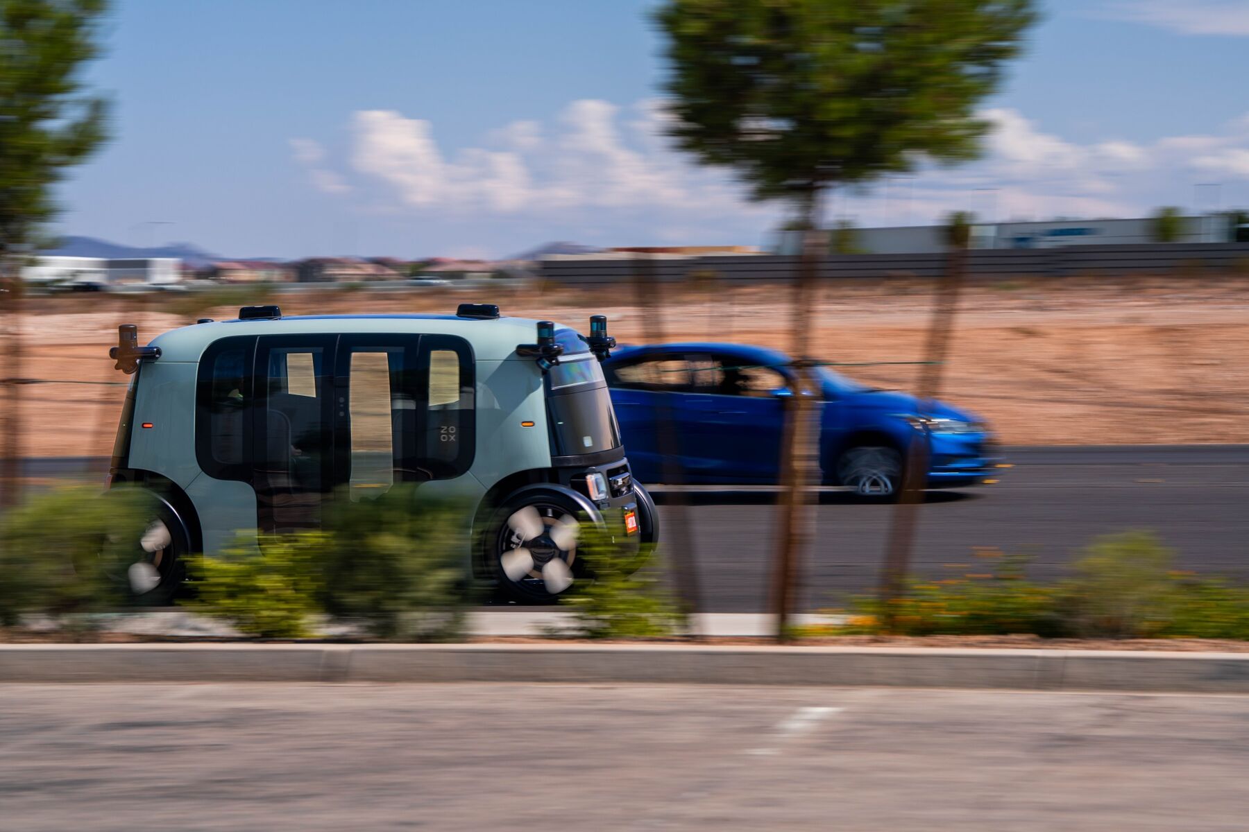 Amazon’s Zoox Starts Testing Robotaxi On Las Vegas Streets - Bloomberg