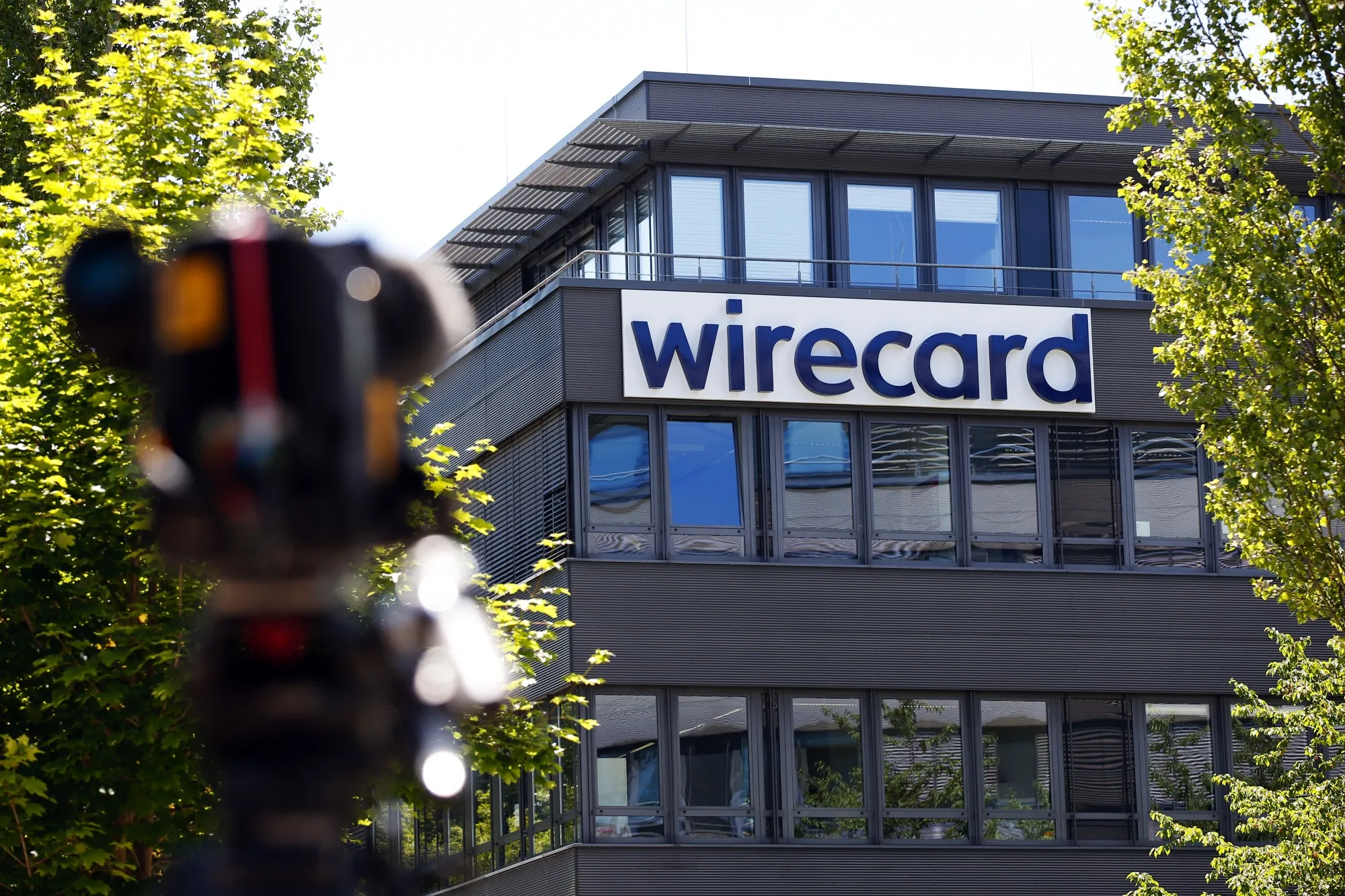 The Wirecard AG headquarters during a police and prosecutors raid in Munich, on July 1.