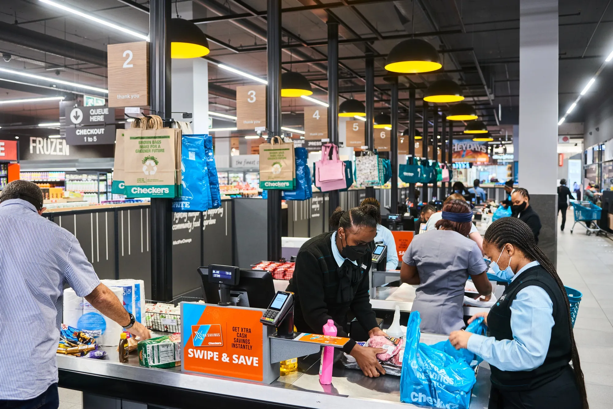 A&nbsp; Checkers supermarket, operated by Shoprite, in Johannesburg.