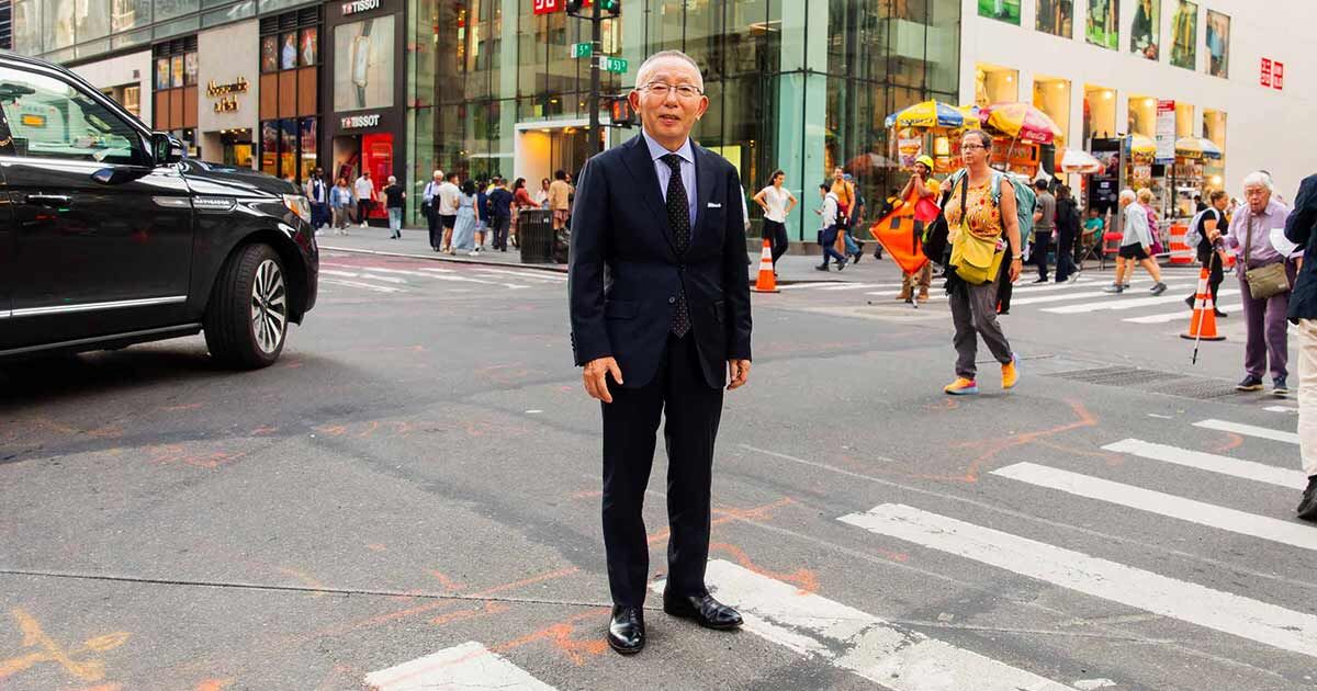 Uniqlo Founder and Japan’s Richest Man Loves a $32 Pair of Slacks