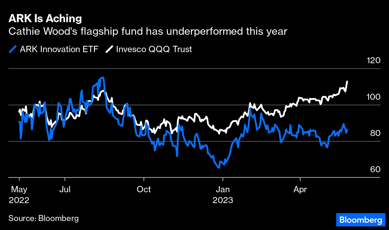 コラム】キャシー・ウッド氏は次の強気相場の見極め困難か－レン - Bloomberg
