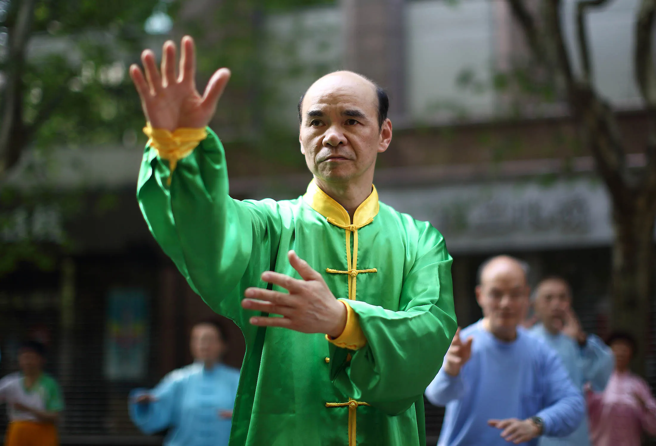 People practice tai chi in Shanghai. In richer areas such as Shanghai, women lived until 85.2 and men 80.2 -- comparable to countries such as Japan or France, where life expectancy is among the highest in the world. The figures were about 10 years lower for both sexes in other provinces such as some in the west of the country.
