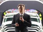 Elon Musk launches the new Tesla gigafactory near Gruenheide, Germany, on March 22.