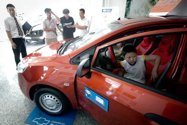 A General Motors Co. Chevrolet dealership in Beijing, China