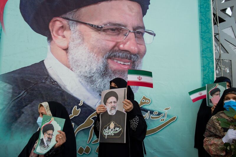 Supporters Celebrate Presidential Win for Hardline Cleric Ebrahim Raisi