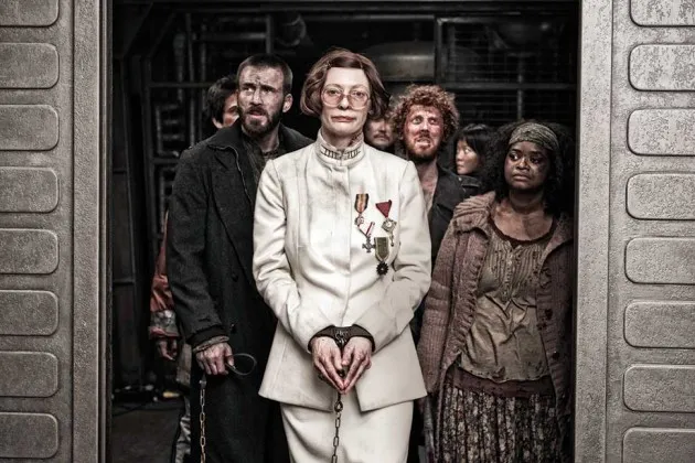 Tilda Swinton, a Snowpiercer villain