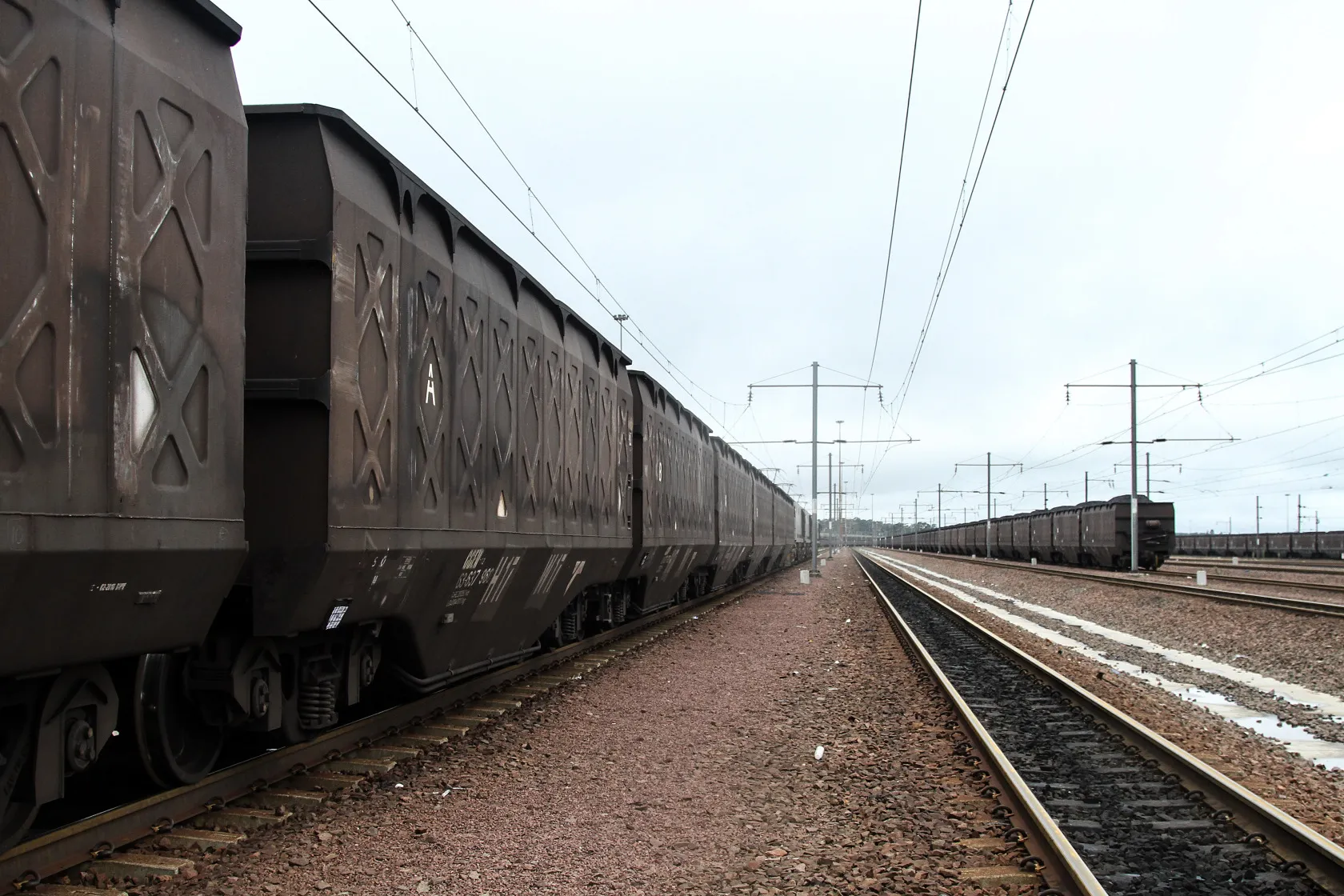 Freight wagons in Ermelo, South Africa.