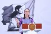 Mexican president Claudia Sheinbaum holds her daily press conference