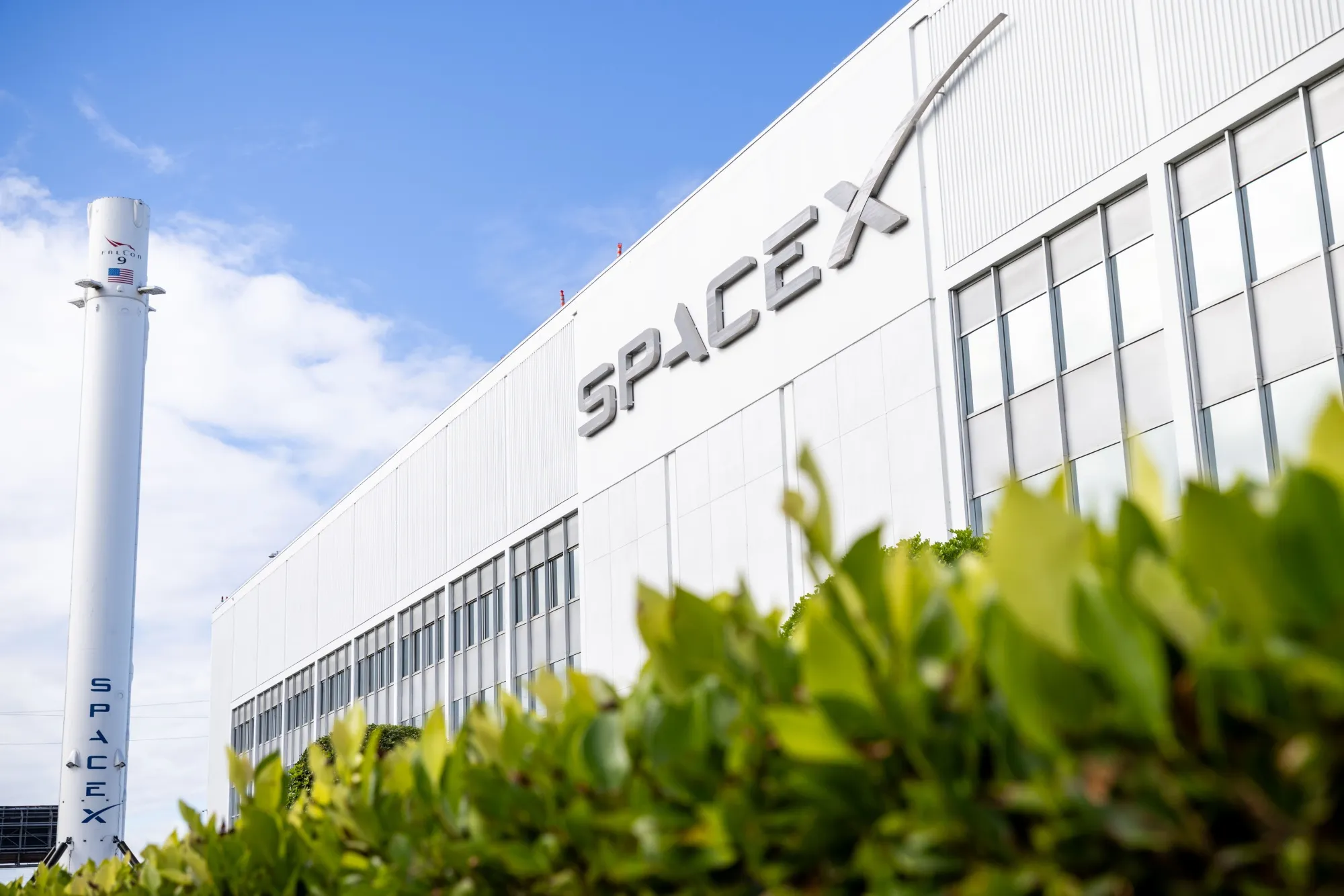 SpaceX facilities in Hawthorne, California.