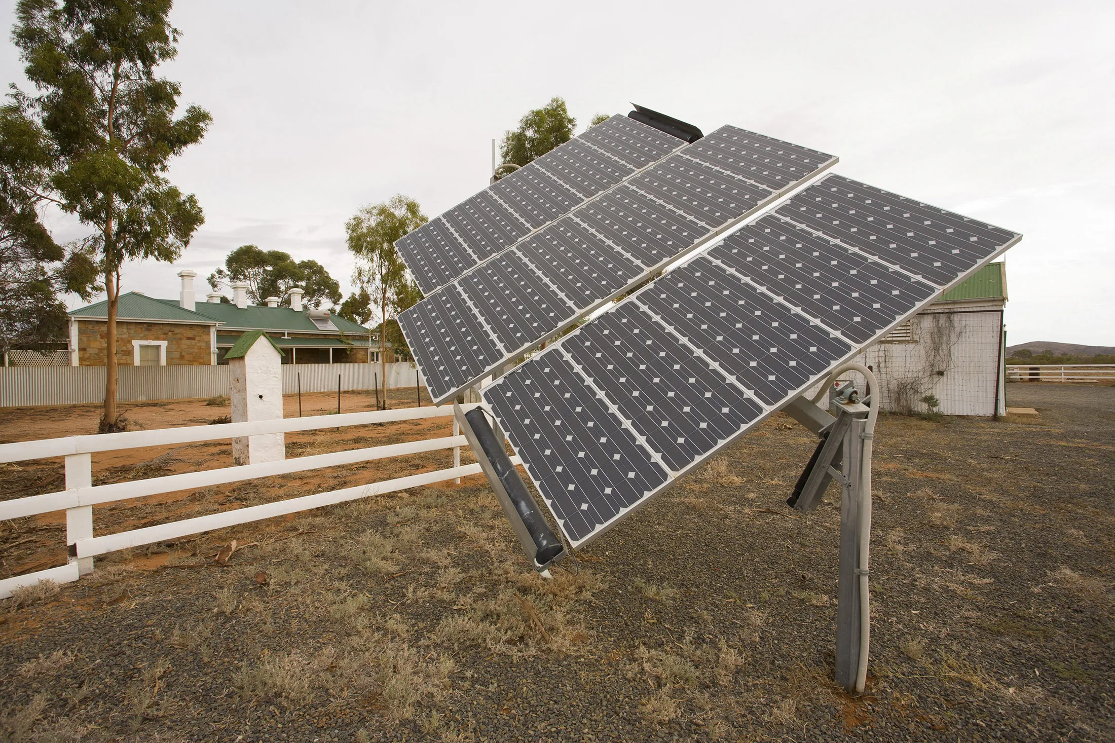 Solar panels at Bimbowrie Station