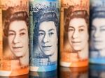 The image of Queen Elizabeth II British banknotes.
