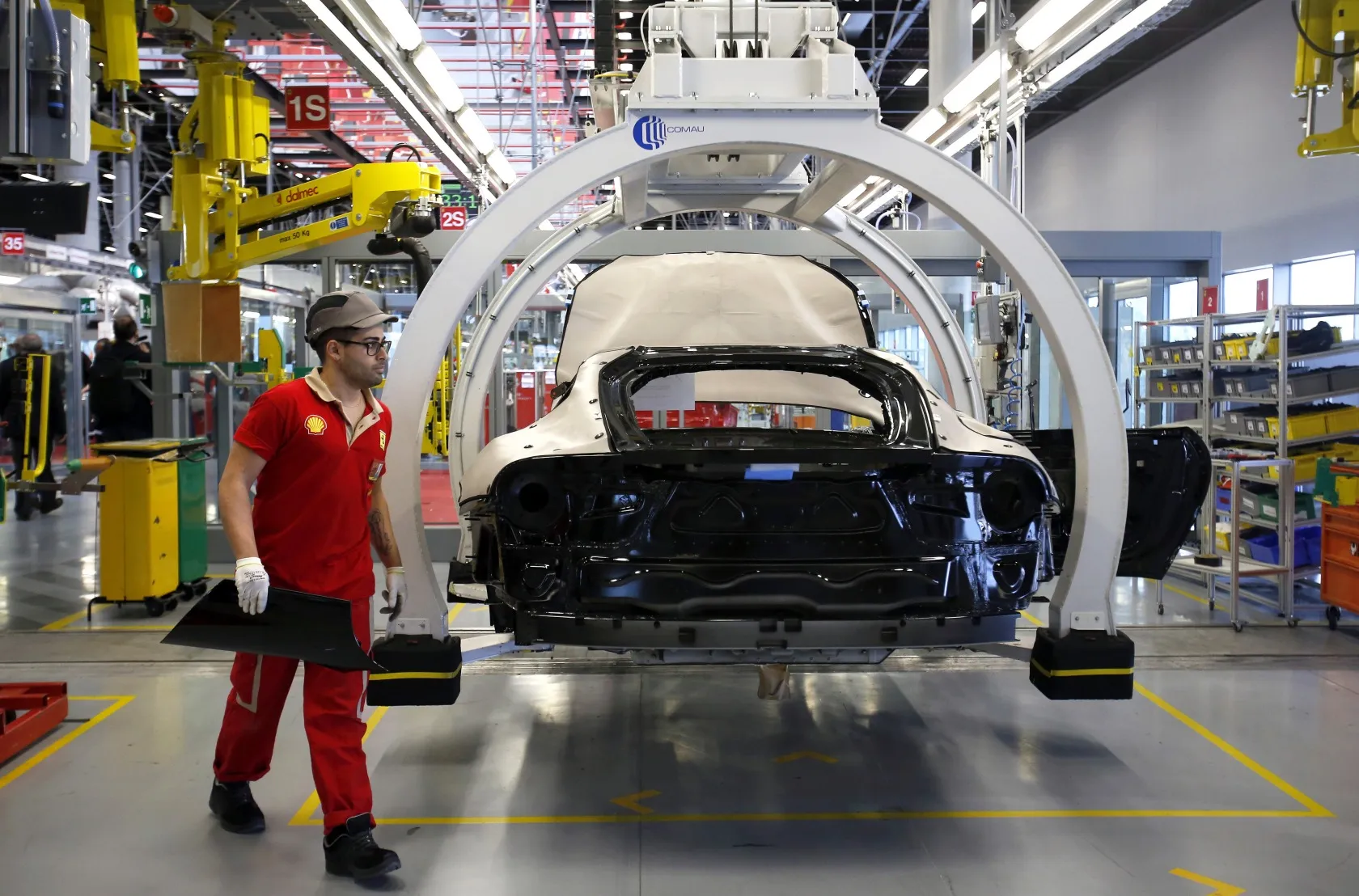 The Ferrari plant in Maranello, Italy.