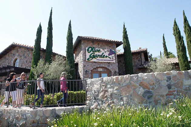 An Olive Garden restaurant in Huntington Beach, Calif.