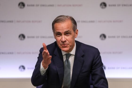 BOE’s ‘Bang in Line’ GDP Forecast Gives Carney License to Smirk