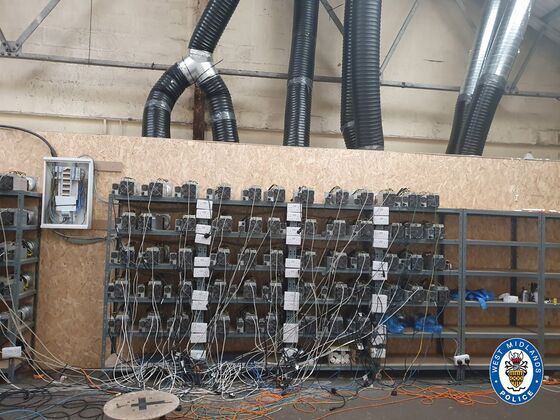 Cops Stumble on Bitcoin Mine in Hunt for U.K. Cannabis Farm