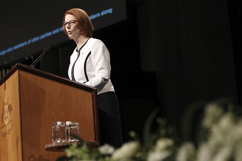 Australia's Prime Minister Julia Gillard
