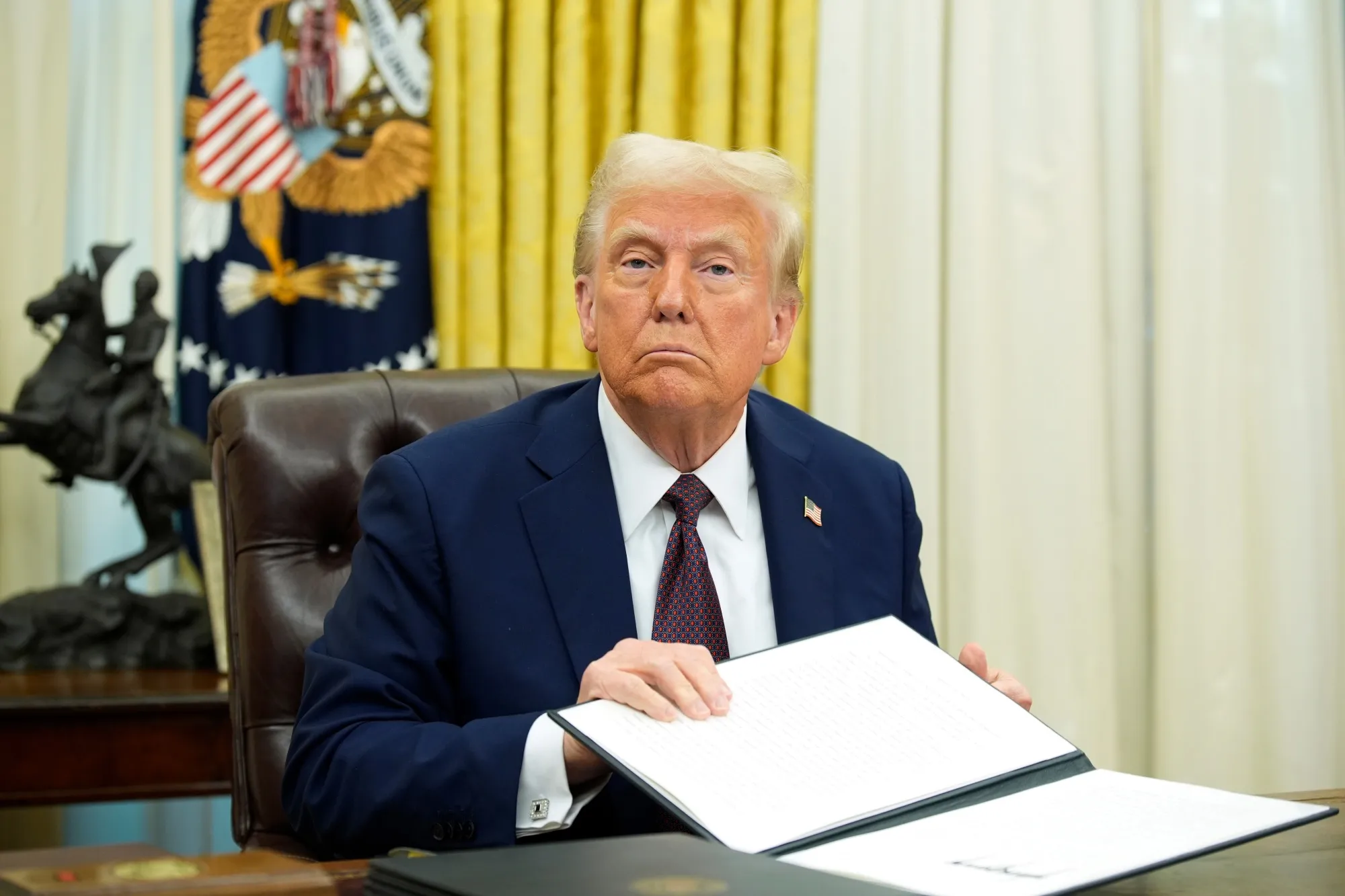 US President Donald Trump on Jan. 23.