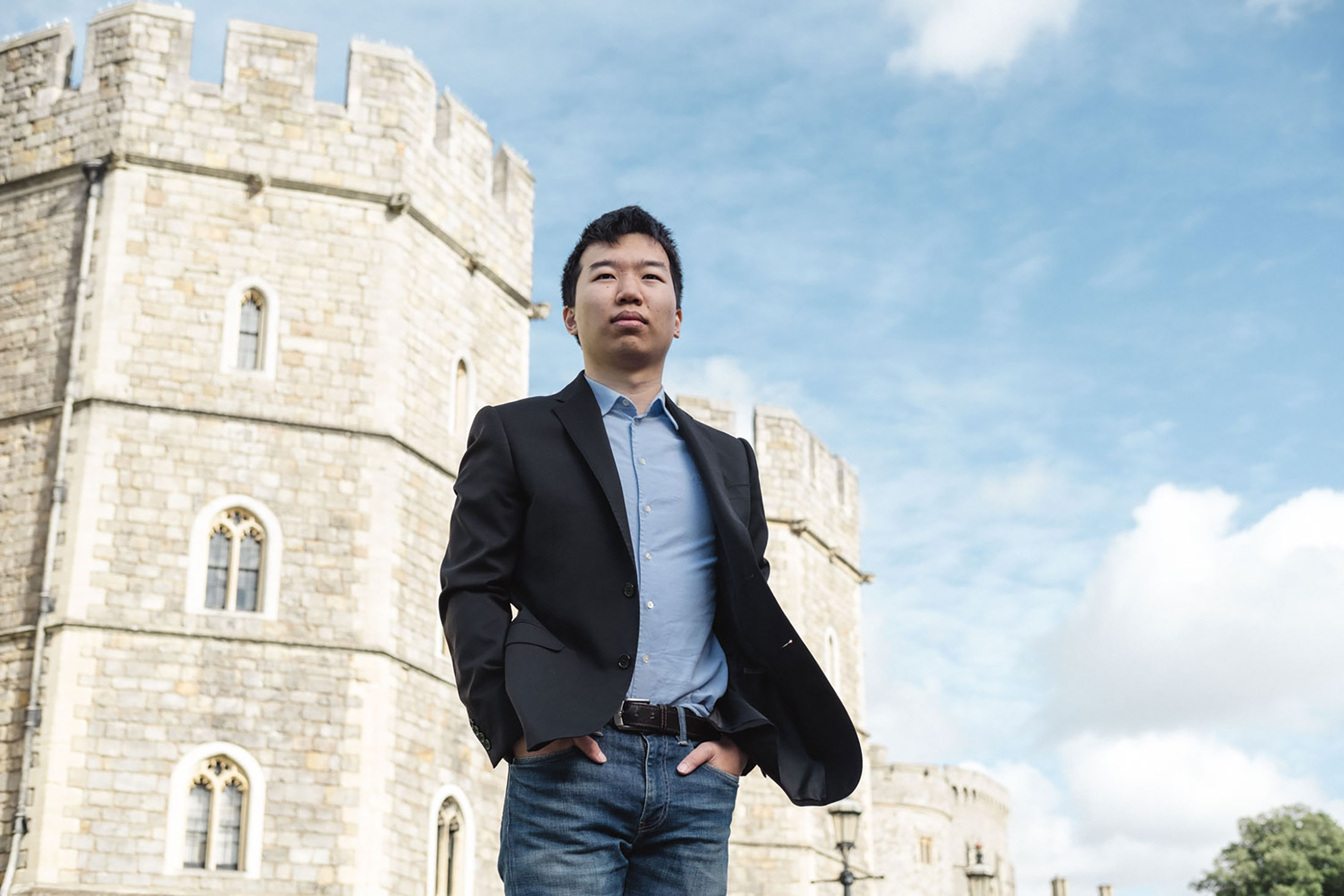 Yoyo Chang outside Windsor Castle