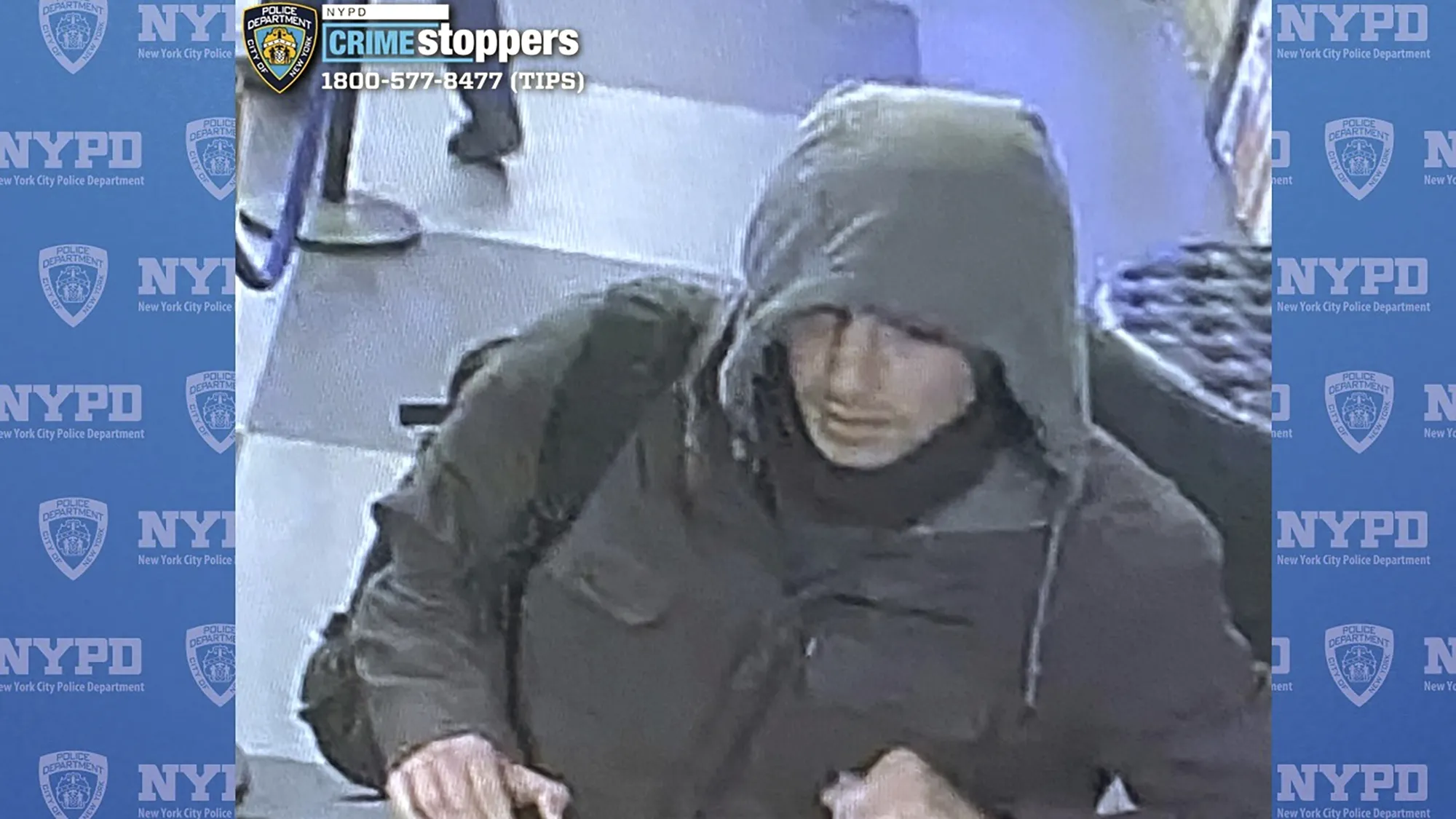 This image provided by the NYPD shows a man wanted for questioning in connection to the investigation of the killing of insurance CEO Brian Thompson.