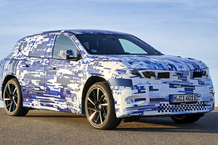 The BMW iX3 all-electric vehicle