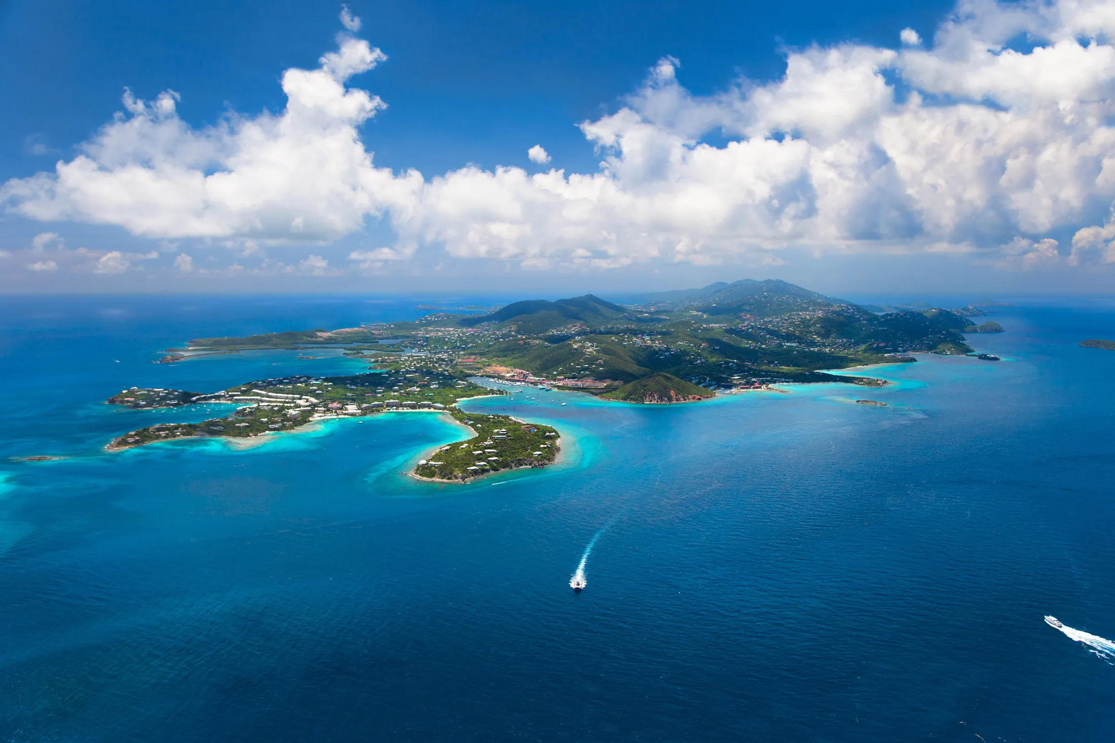 The east end of St. Thomas, in the U.S. Virgin Islands, near Christmas Cove.