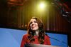 Jacinda Ardern during election night on Oct. 17.