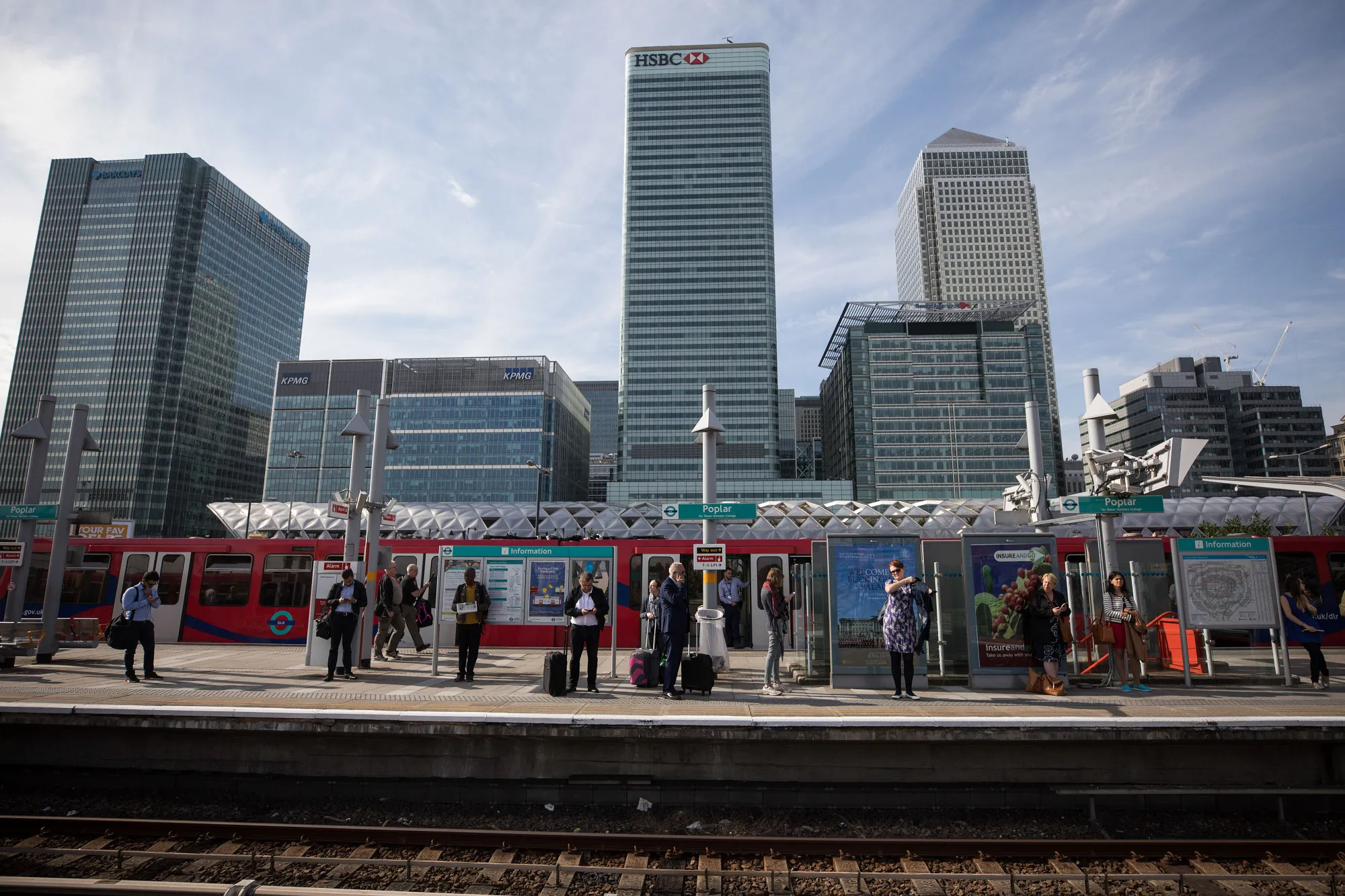 The Canary Wharf district&nbsp;in London, U.K.
