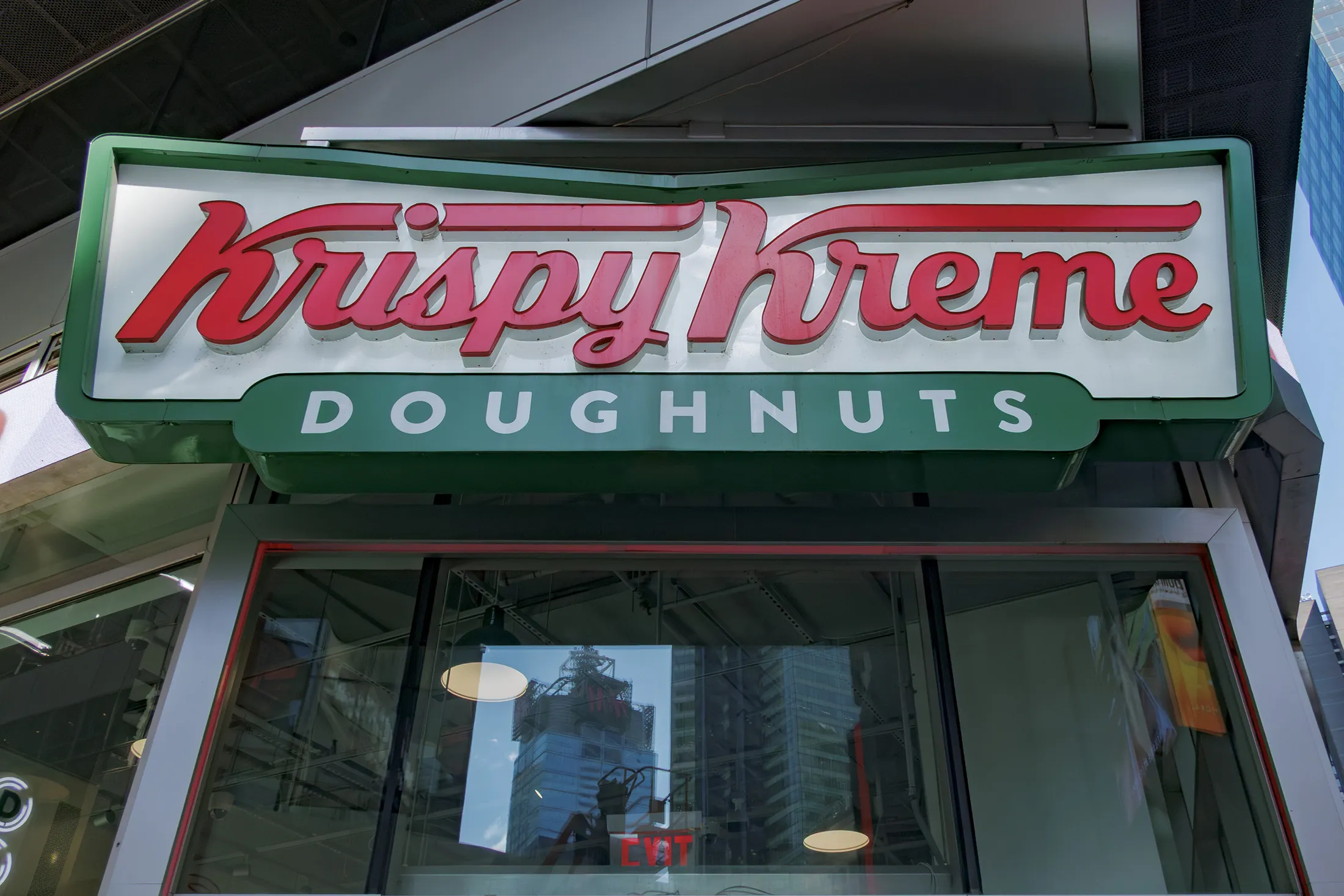 Shares in Krispy Kreme hit a high of $4.93 at the open on Wednesday.