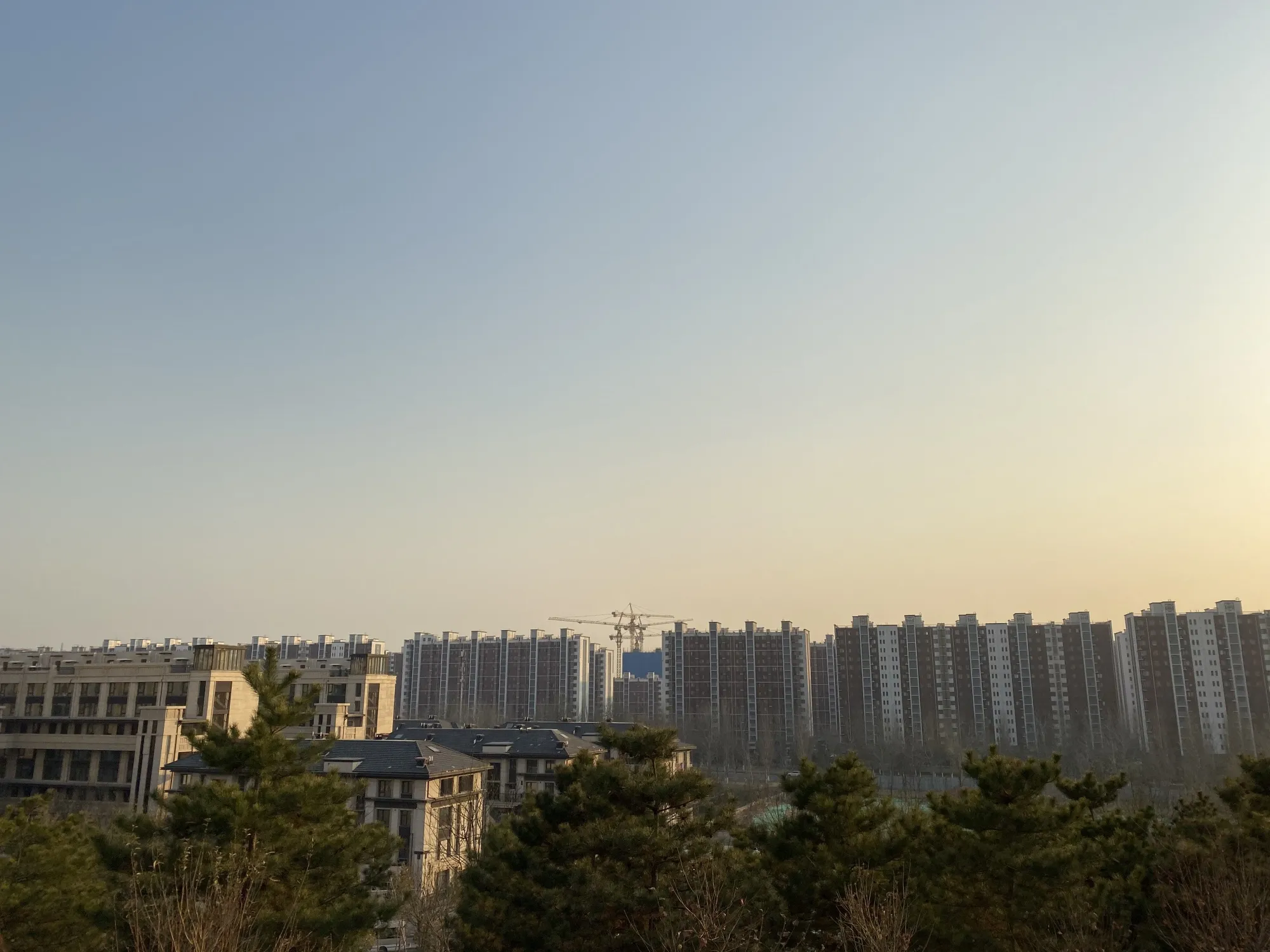 Rows of affordable apartments in Beijing.