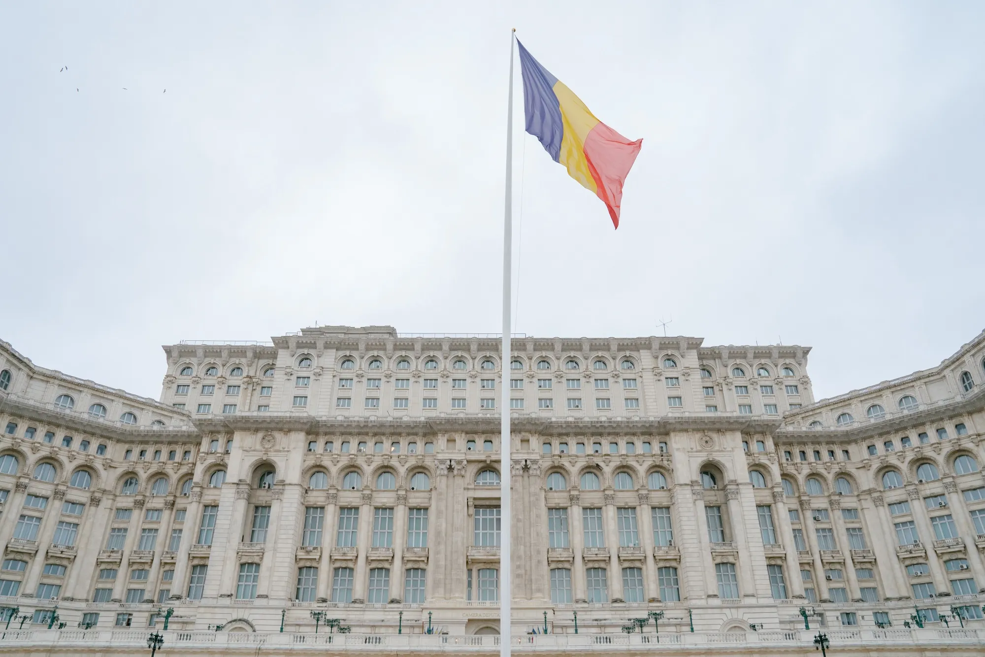 Romania’s parliament building in Bucharest.