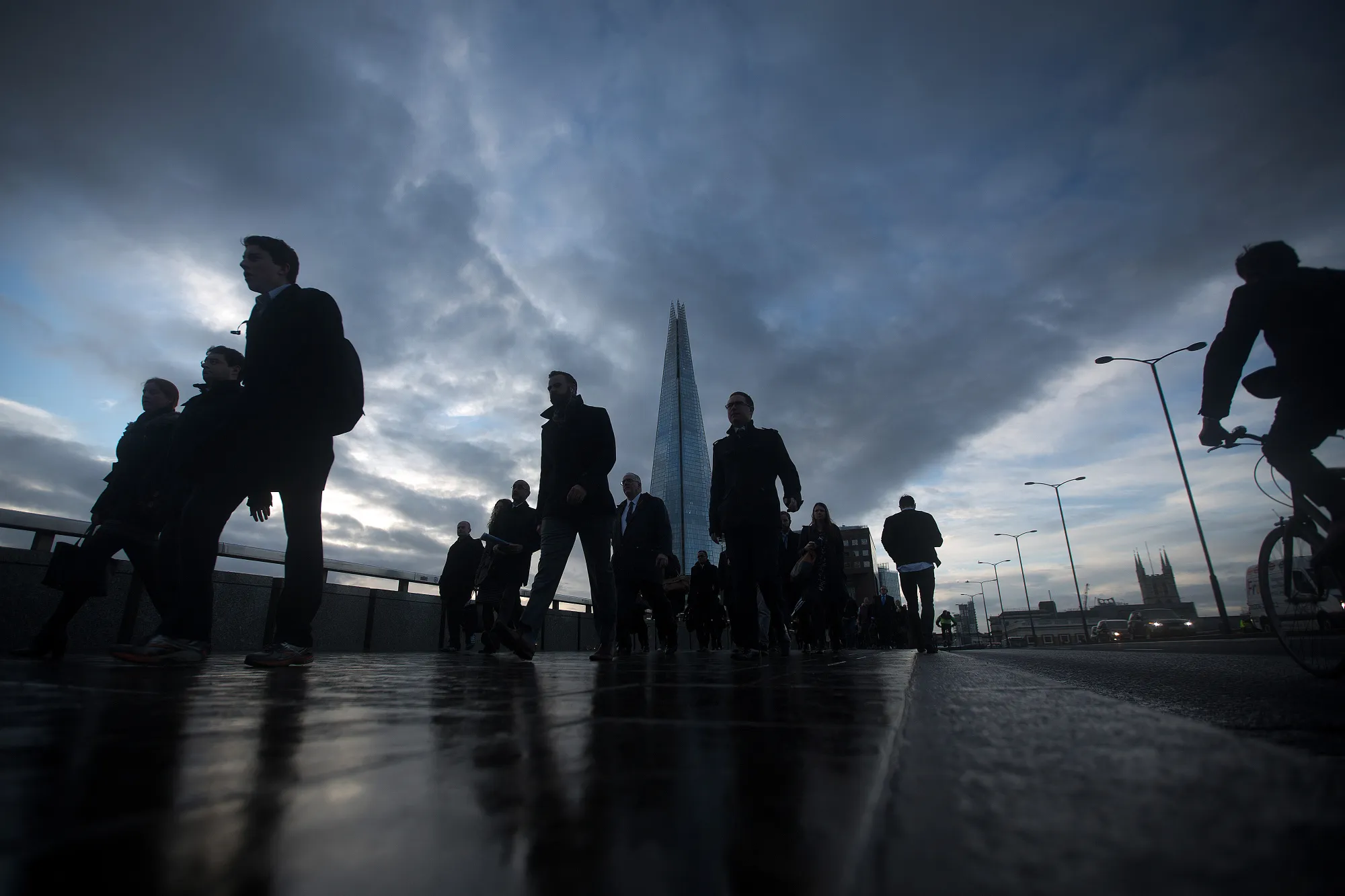City Workers Return To Work Following The Festive Break