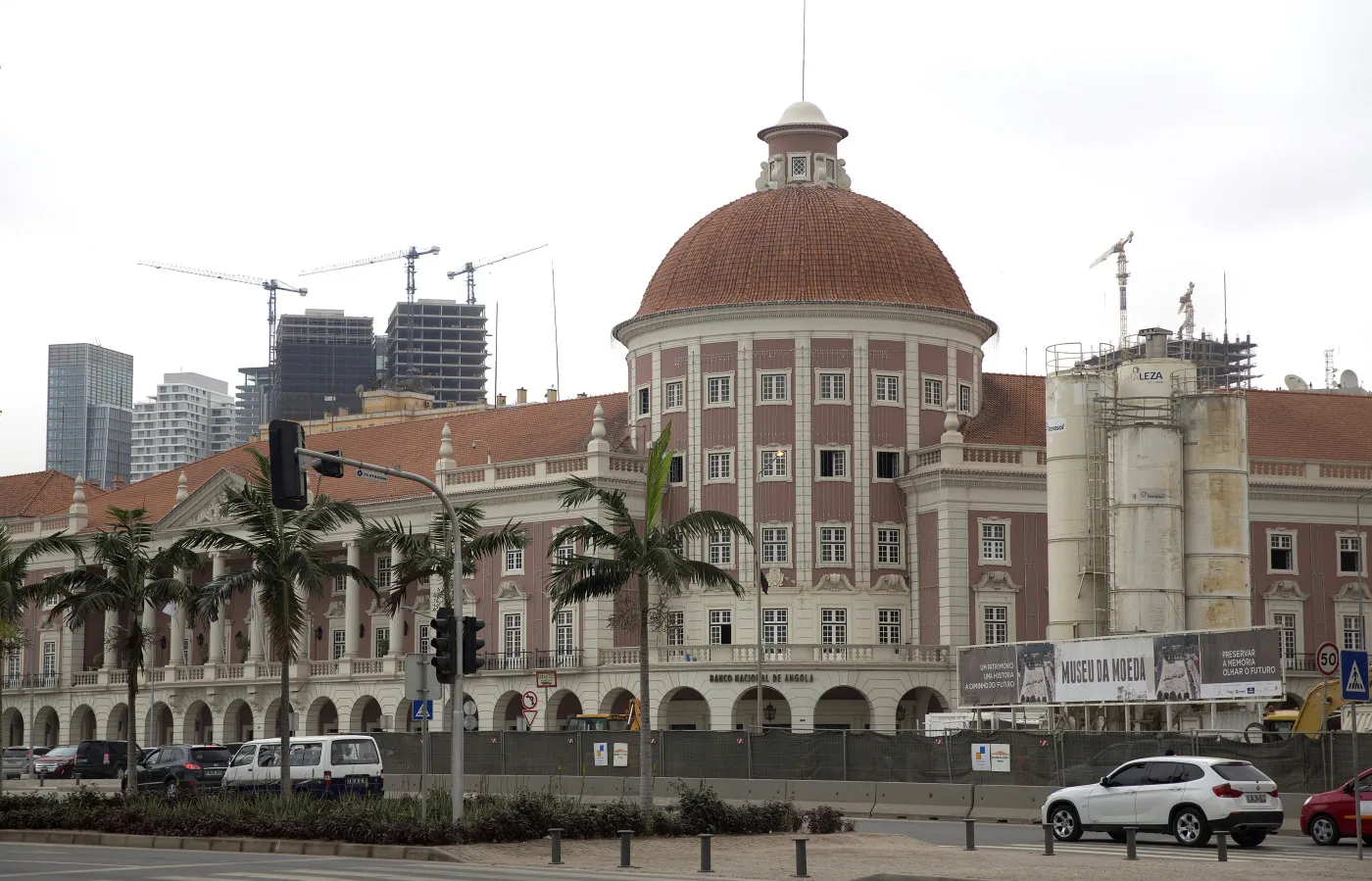 Angola's central bank in Luanda, Angola.