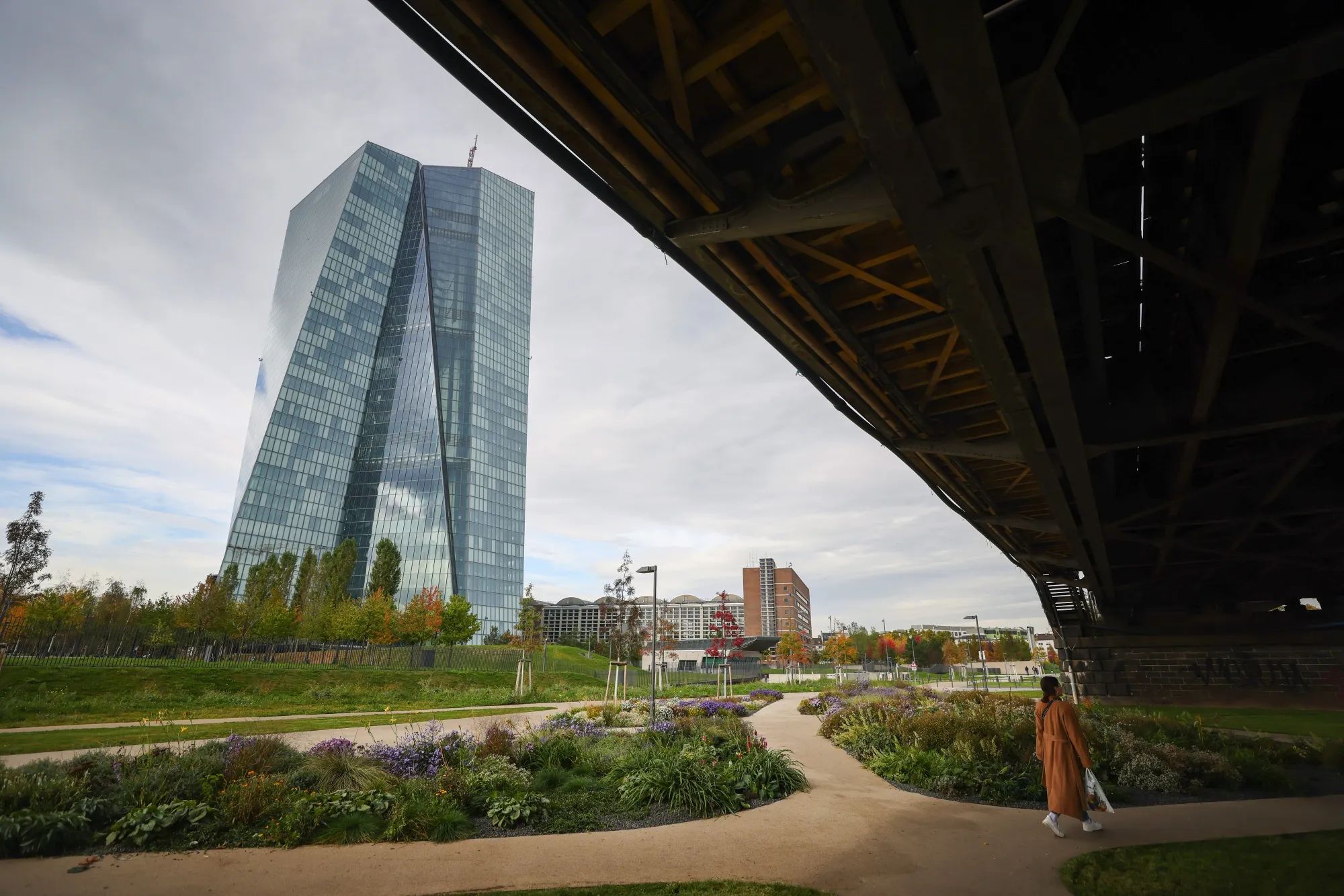 The European Central Bank (ECB) headquarters in Frankfurt, Germany.
