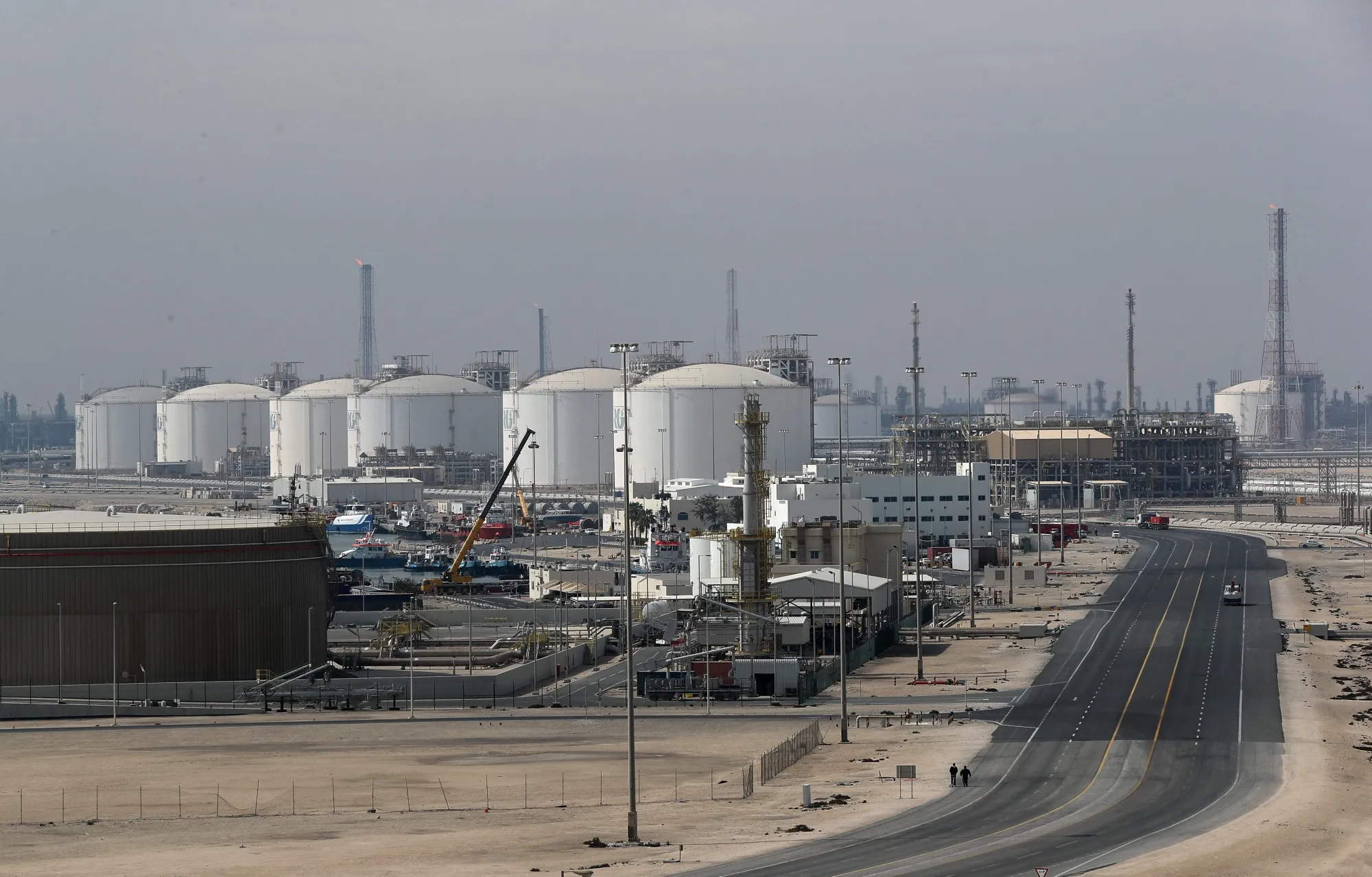 Ras Laffan liquefied natural gas facility north of the capital Doha.