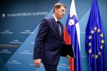 Slovenian Prime Minister Miro Cerar leaves a press conference in Ljubljana, Slovenia on March 14, after resigning his position. 