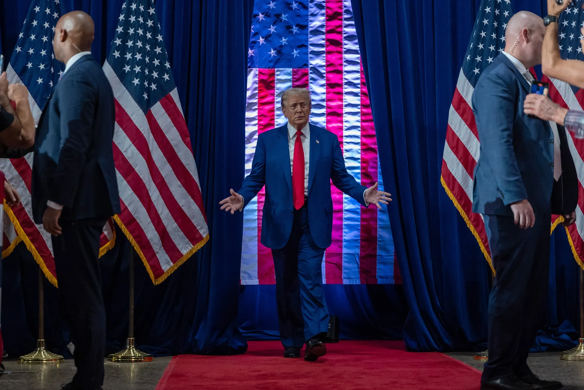 Donald Trump&nbsp;at the Greater Philadelphia Expo Center in Oaks, Pennsylvania, on Oct. 14.&nbsp;